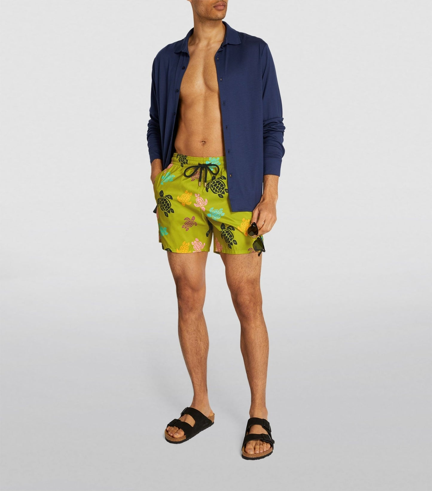 Vilebrequin Moorea Green Mahina Turtles Swimshorts