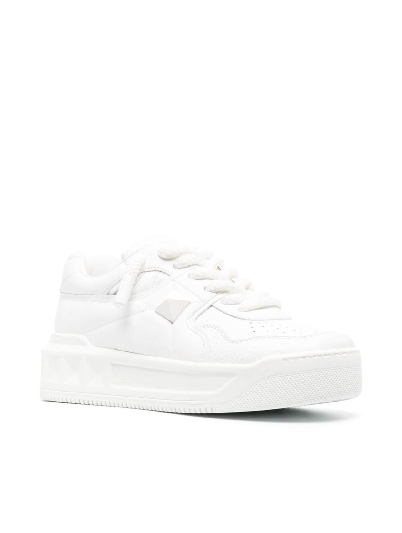 Valentino White One Stud Shoes