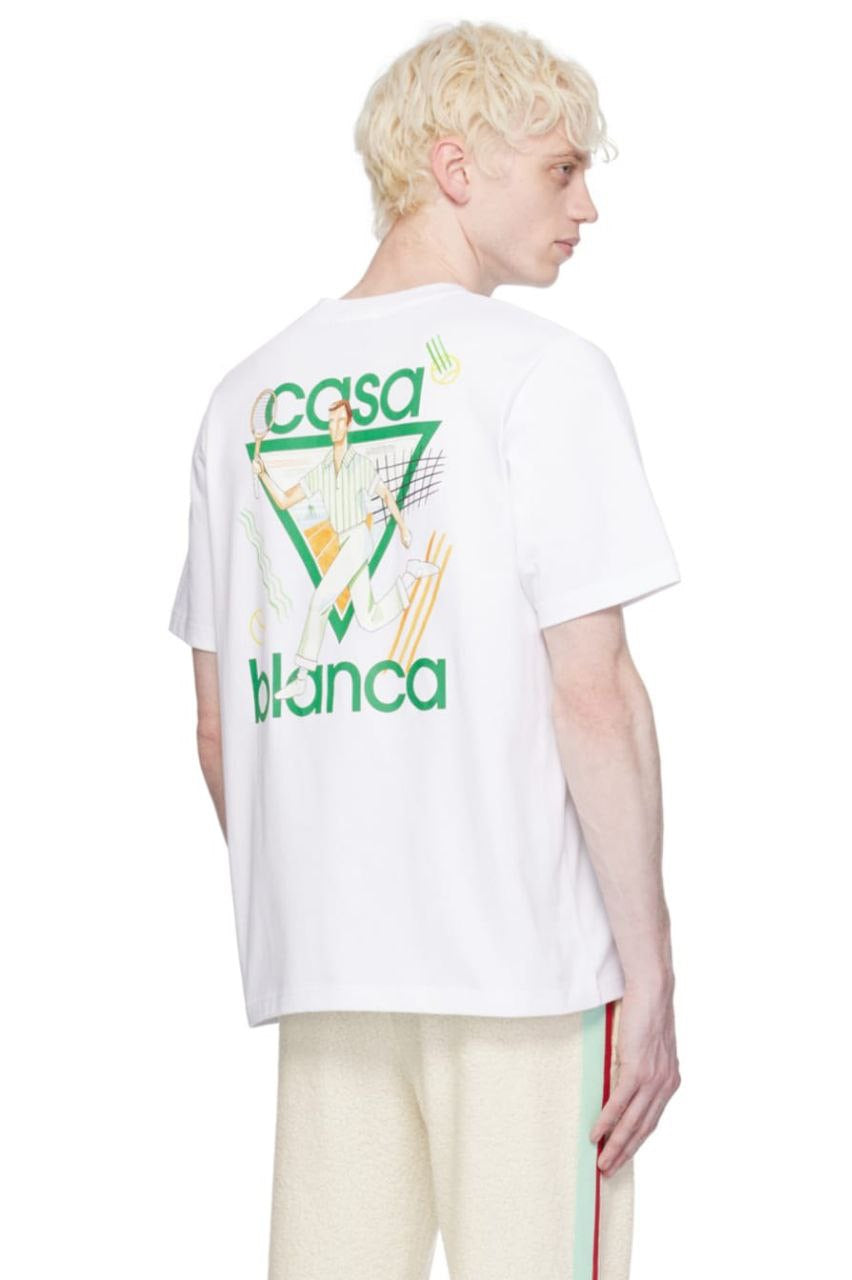 Casablanca White Tennis Club T-Shirt