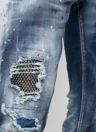 Dsquared2 Jeans Distessed Paint splatter jeans