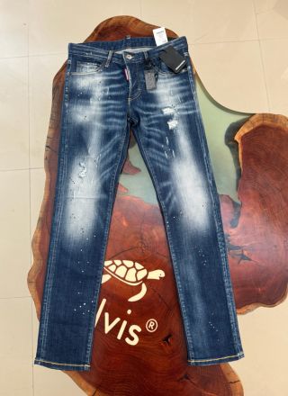 Dsquared2 Jeans Dark White Sprinkled Wash Slim Fit