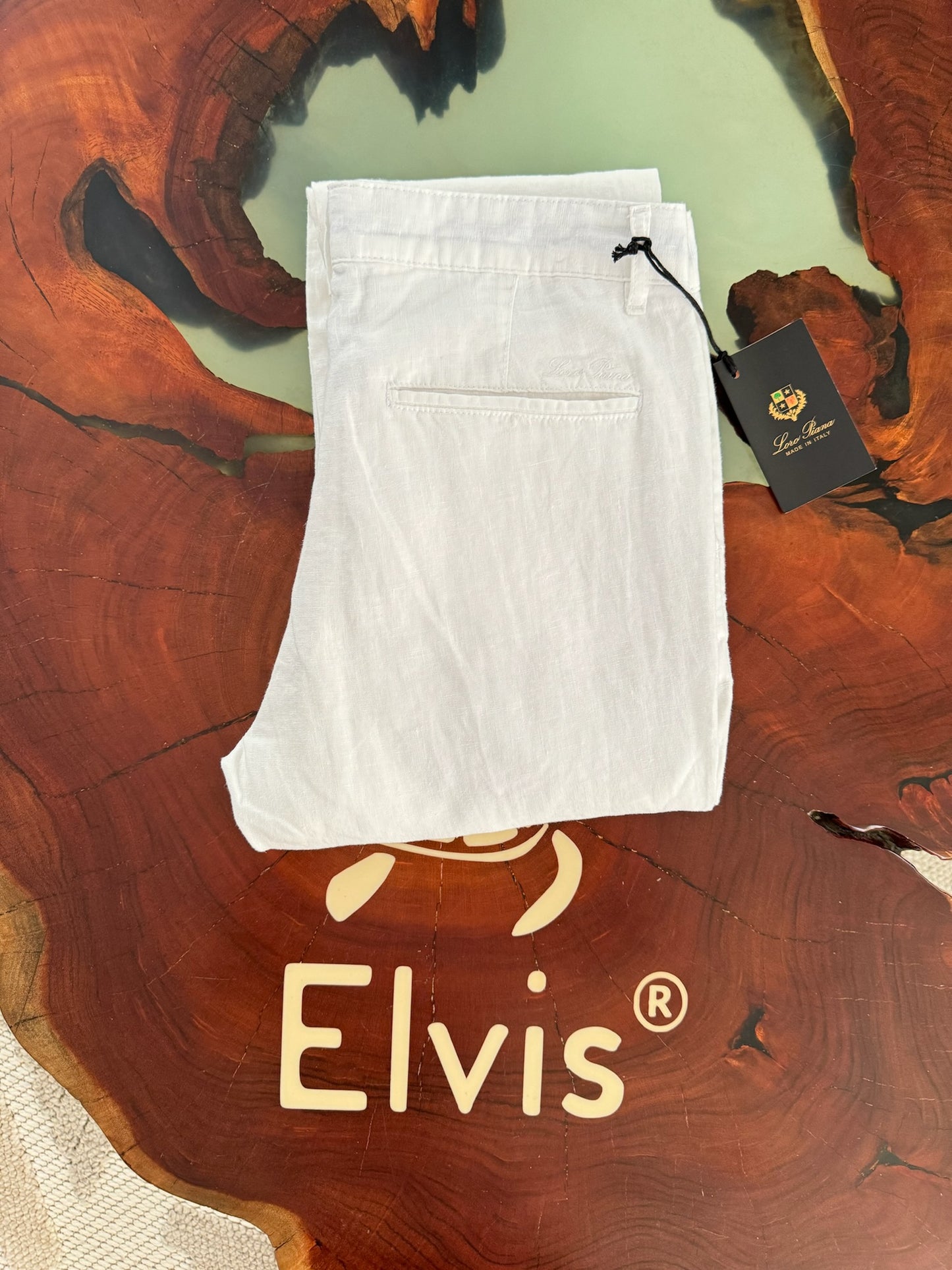 Loro Piana White Linen Pants