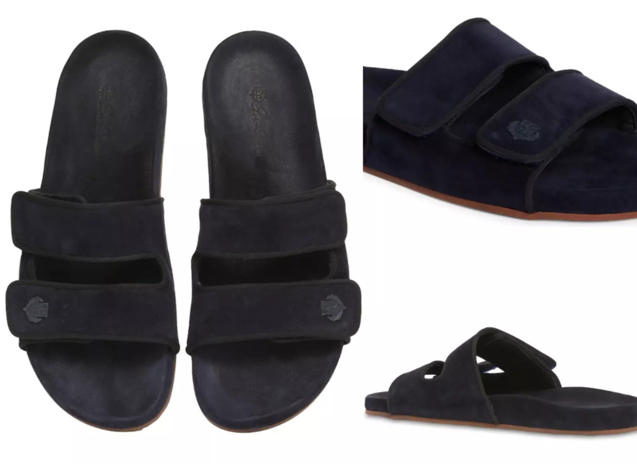 Loro Piana Black Slippers