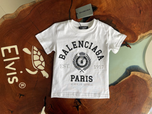 Balenciaga White Black Crown Logo
