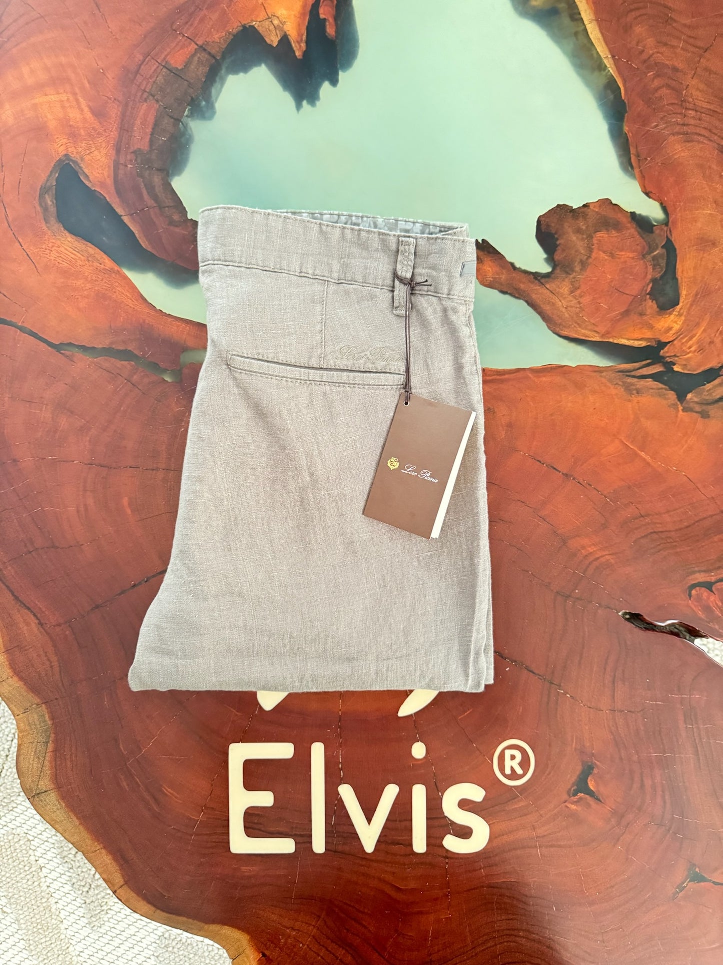 Loro Piana Beige Linen Pants