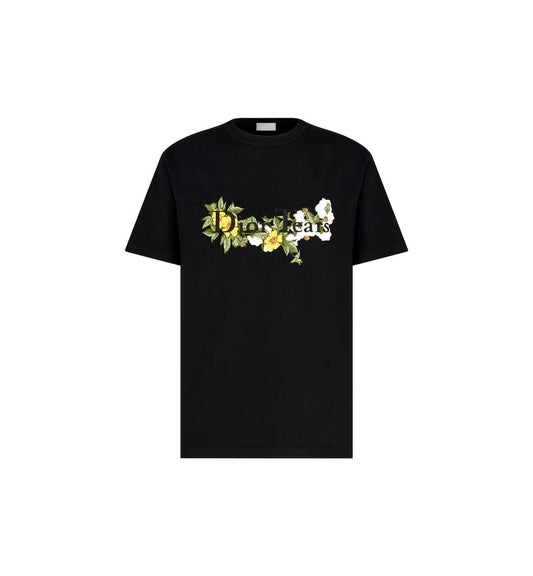 Dior T-shirt  Tears Flowers Logo