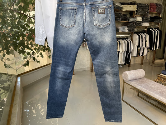 Dolce & Gabbana Jeans Ripped with DG Logo