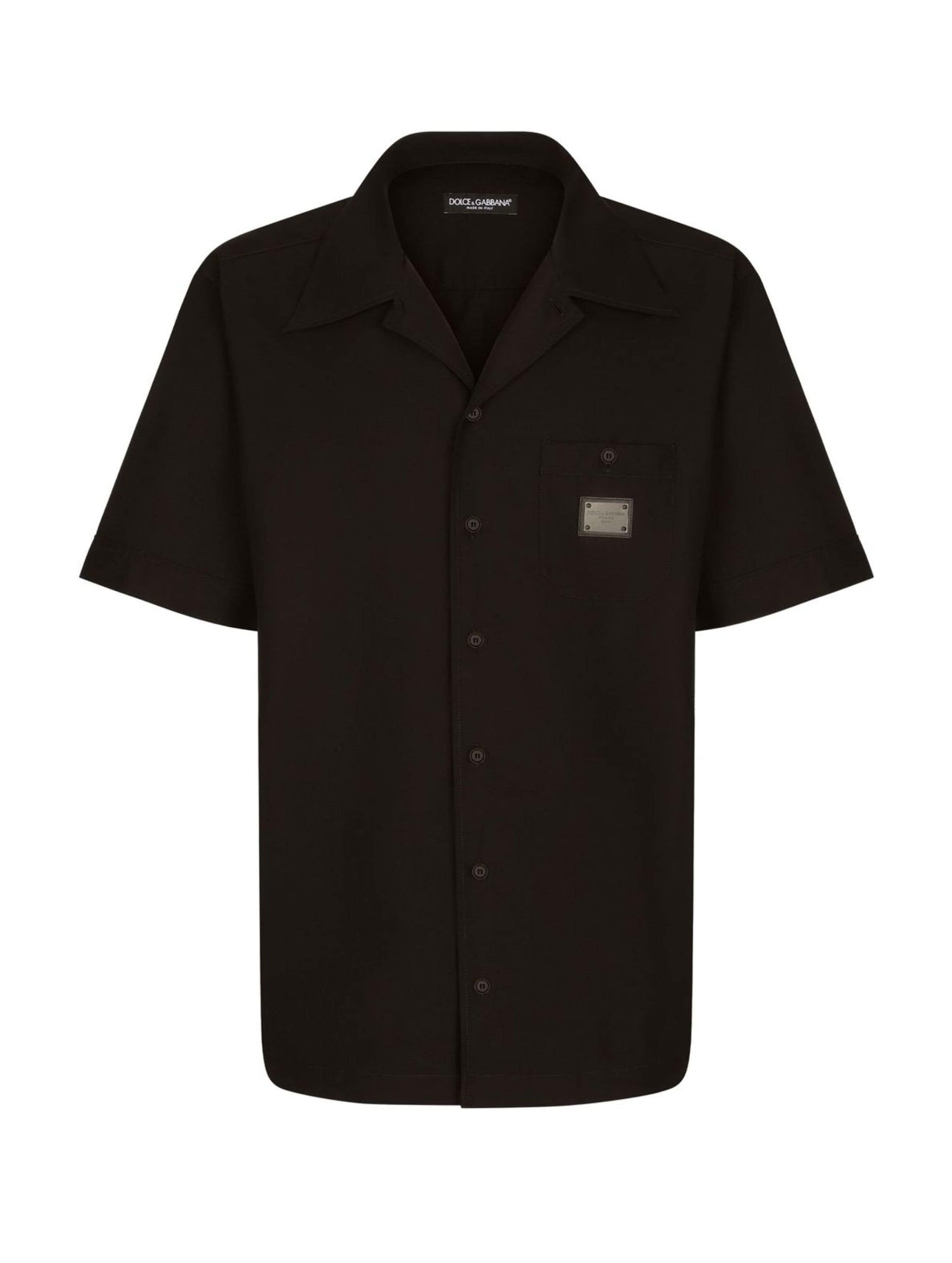 Dolce & Gabbana Shirt Black Milano Branded Tag