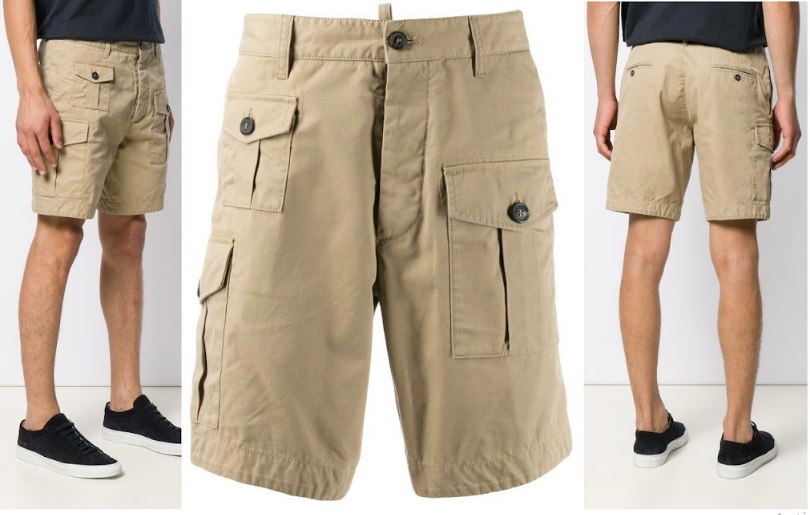 Dsquared2 Plain Baige Shorts