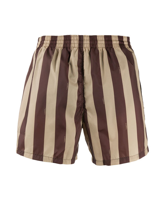 Fendi Swimwear Swimshorts Brown & Coffee Stripes