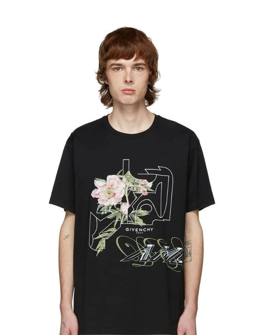 Givenchy T-shirt Flower Eyes Logo, Regular Fit