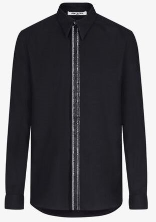Givenchy shirts Long sleeves Black shirt Long Logo