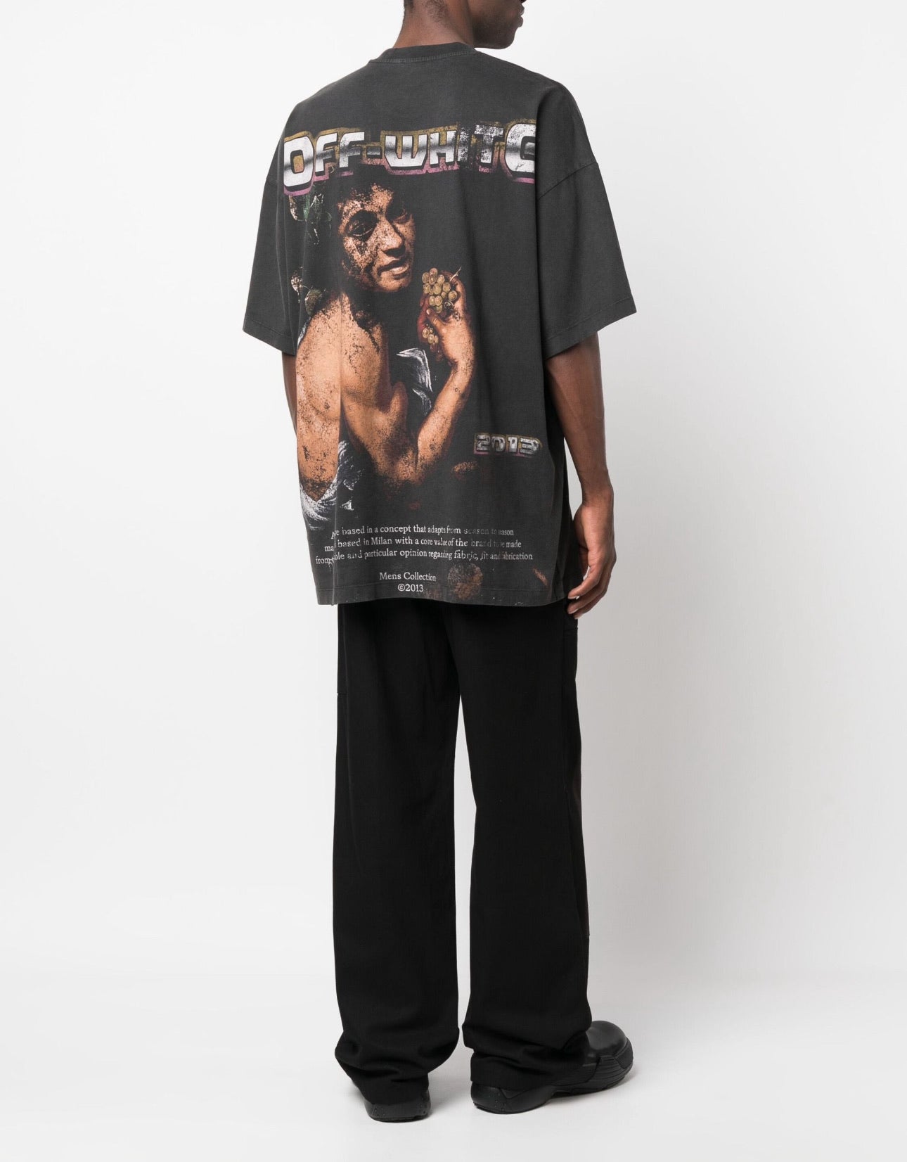 OFF-WHITE Oversized 2013 Digit Bacchus Crewneck Black Multic