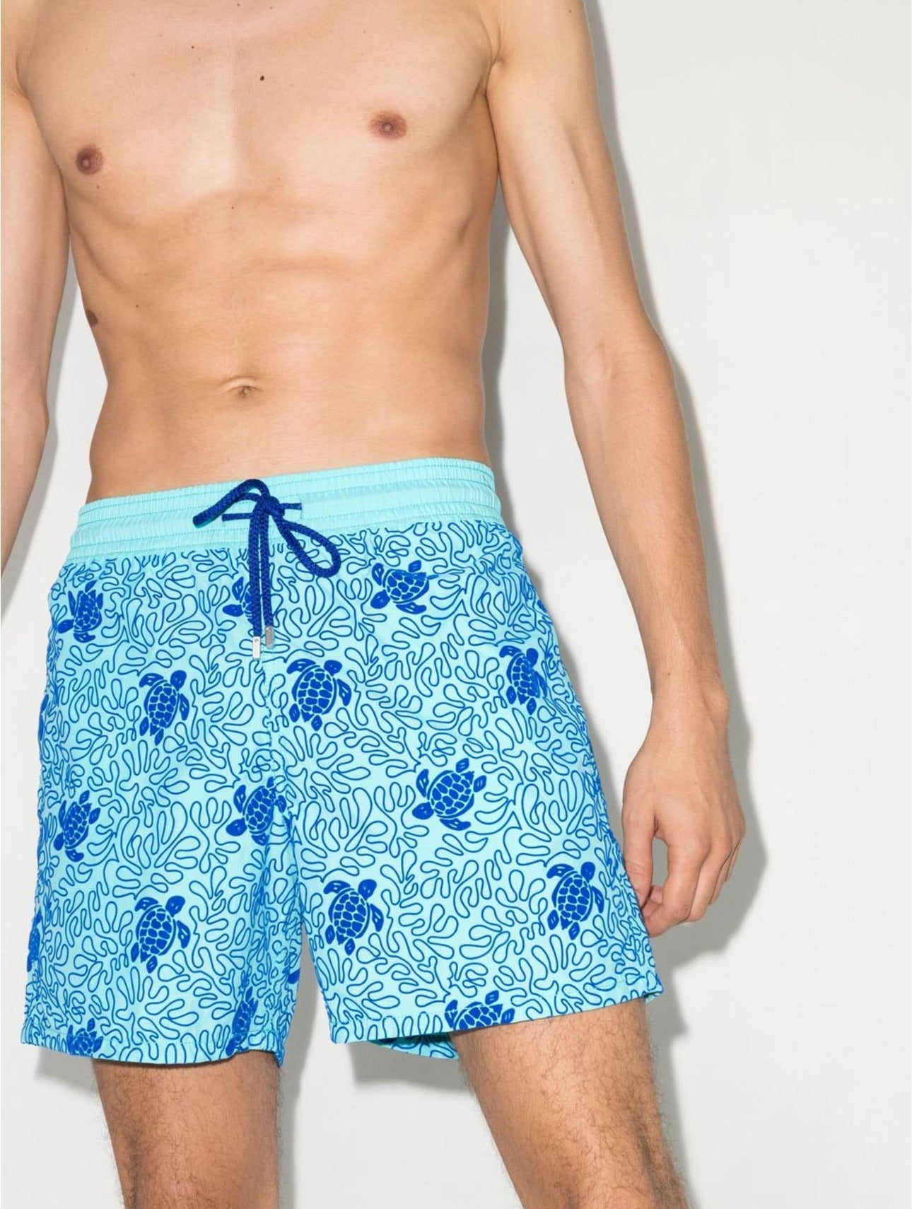 Vilebrequin Moorea Blue Turtles Splash Swimshorts