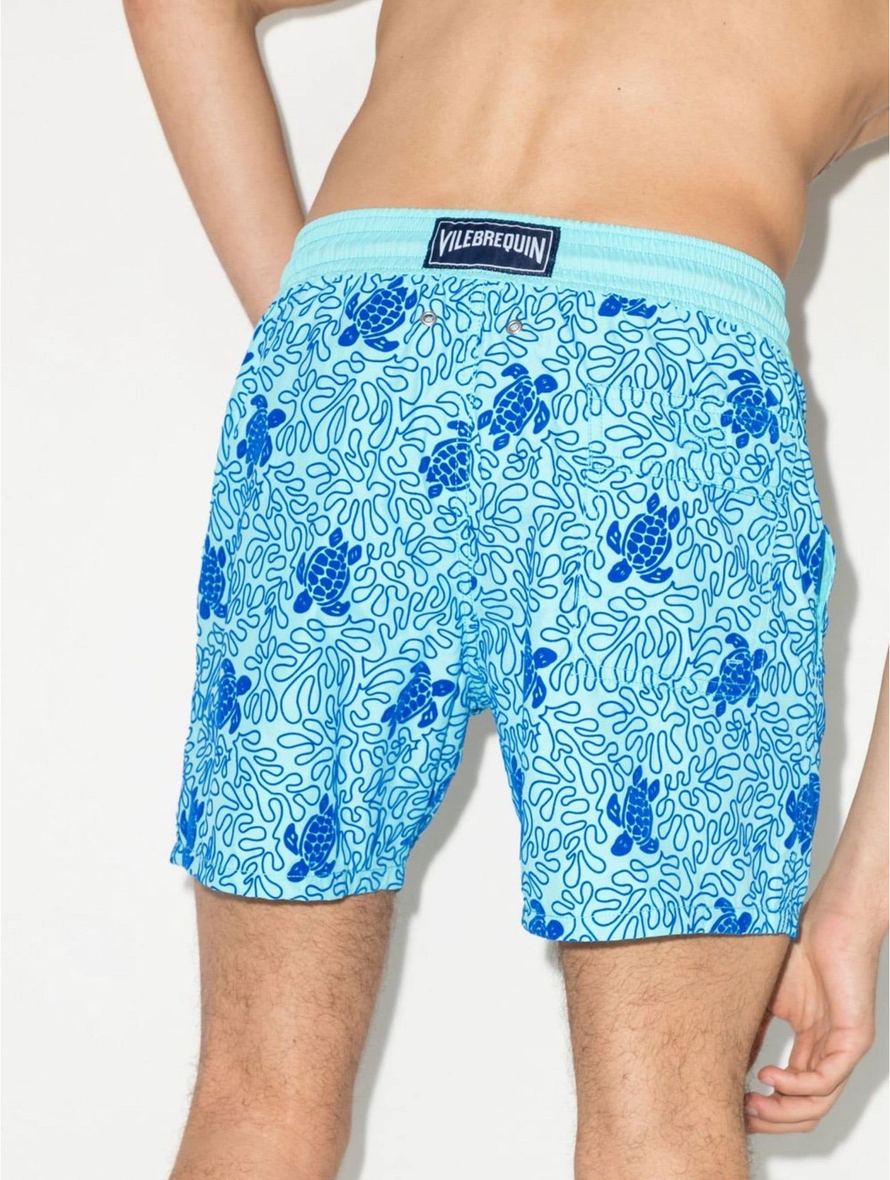 Vilebrequin Moorea Blue Turtles Splash Swimshorts