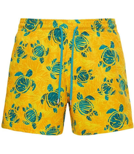 Vilebrequin Moorea Green Turtles Madrague Swimshorts