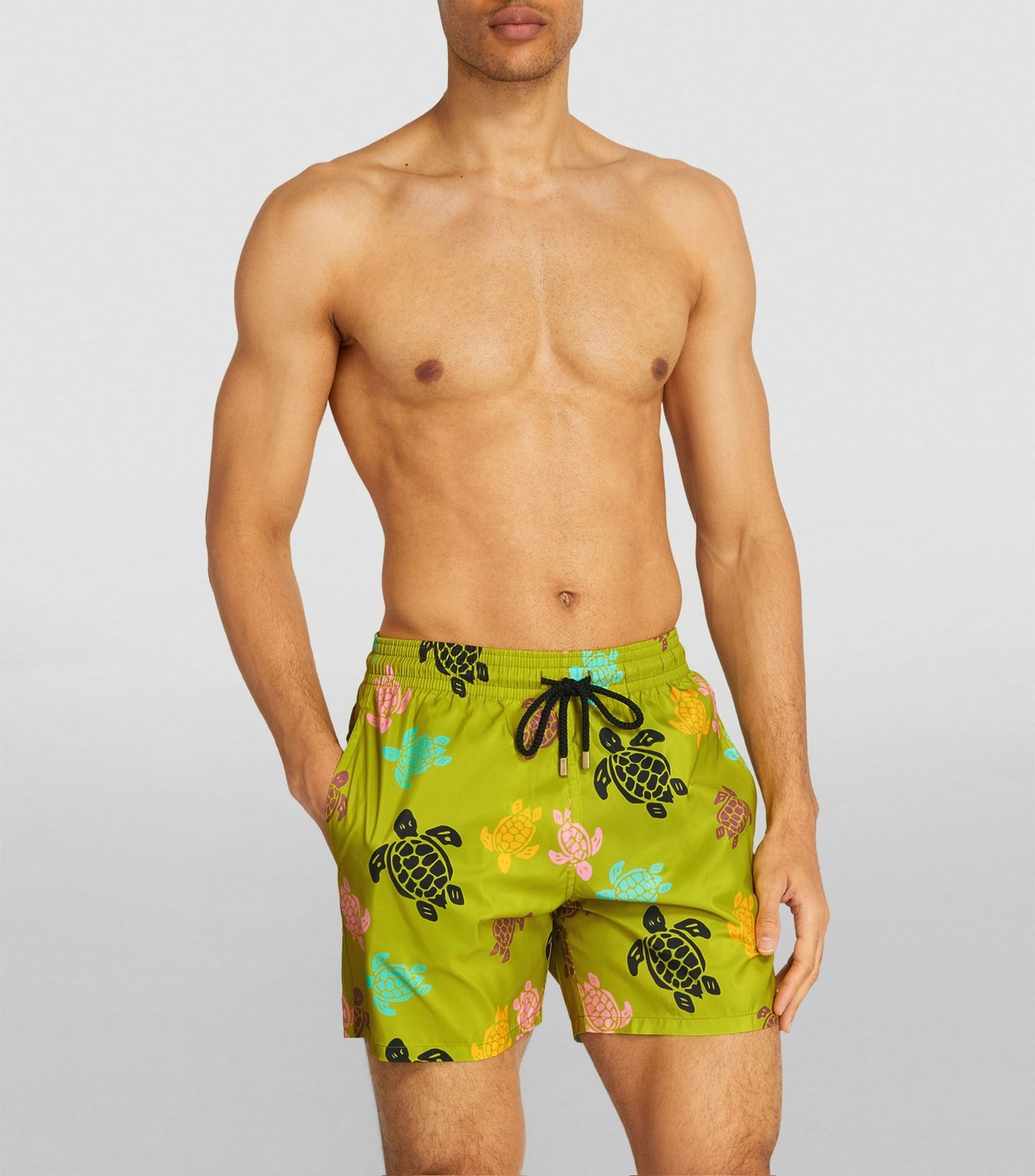 Vilebrequin Moorea Green Mahina Turtles Swimshorts