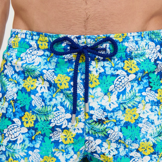 Vilebrequin Moorea Blue Tropical Turtles Swimshorts