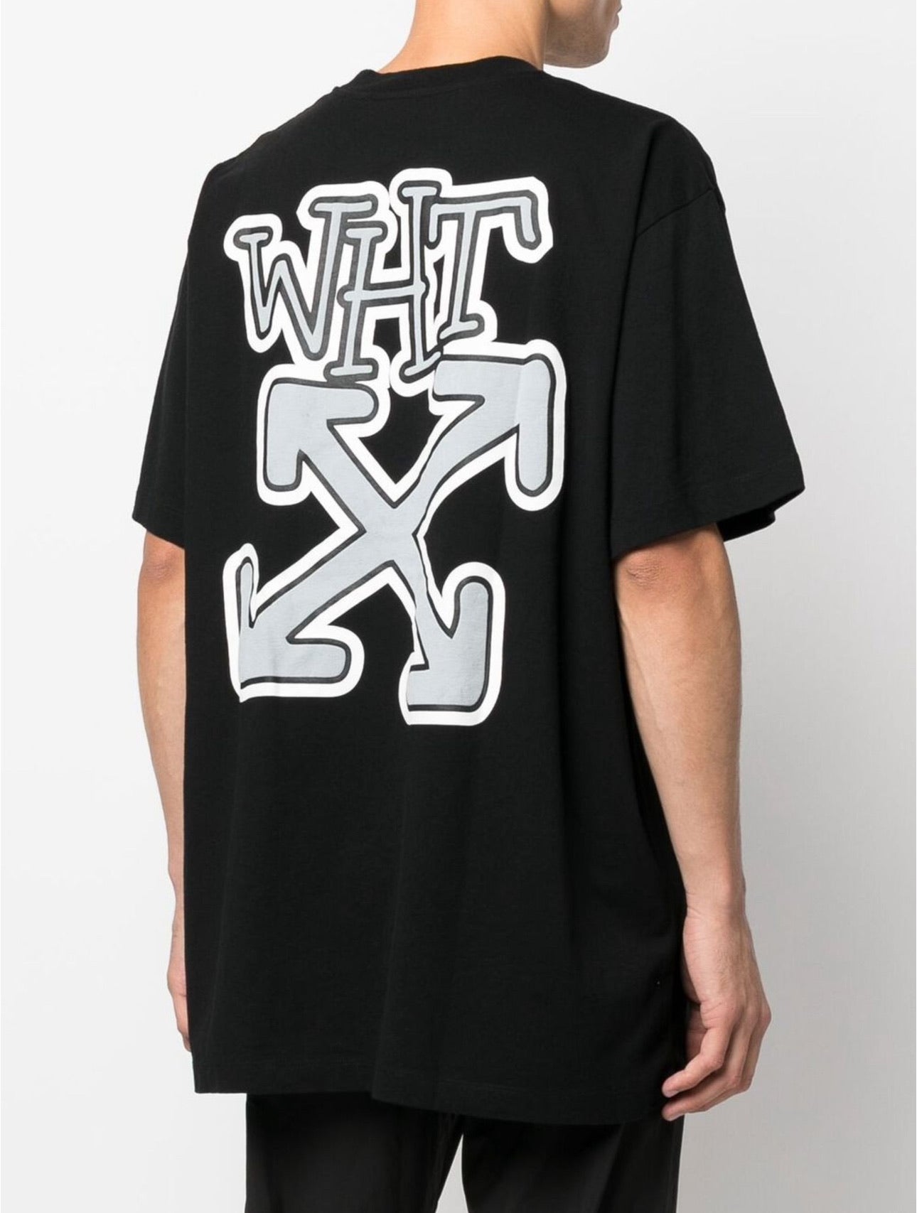 OFF-WHITE White OW Logo Carlos Arrow Slim T-shirt