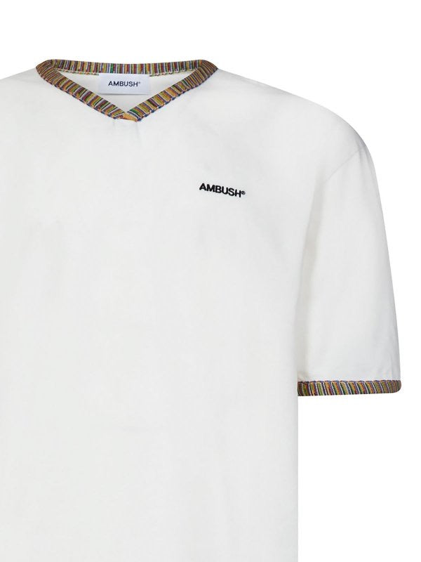 Ambush Plain White Black Logo