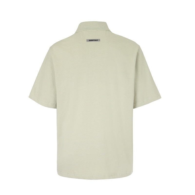 Fear Of God Essentials Core Collection Polo Oatmeal