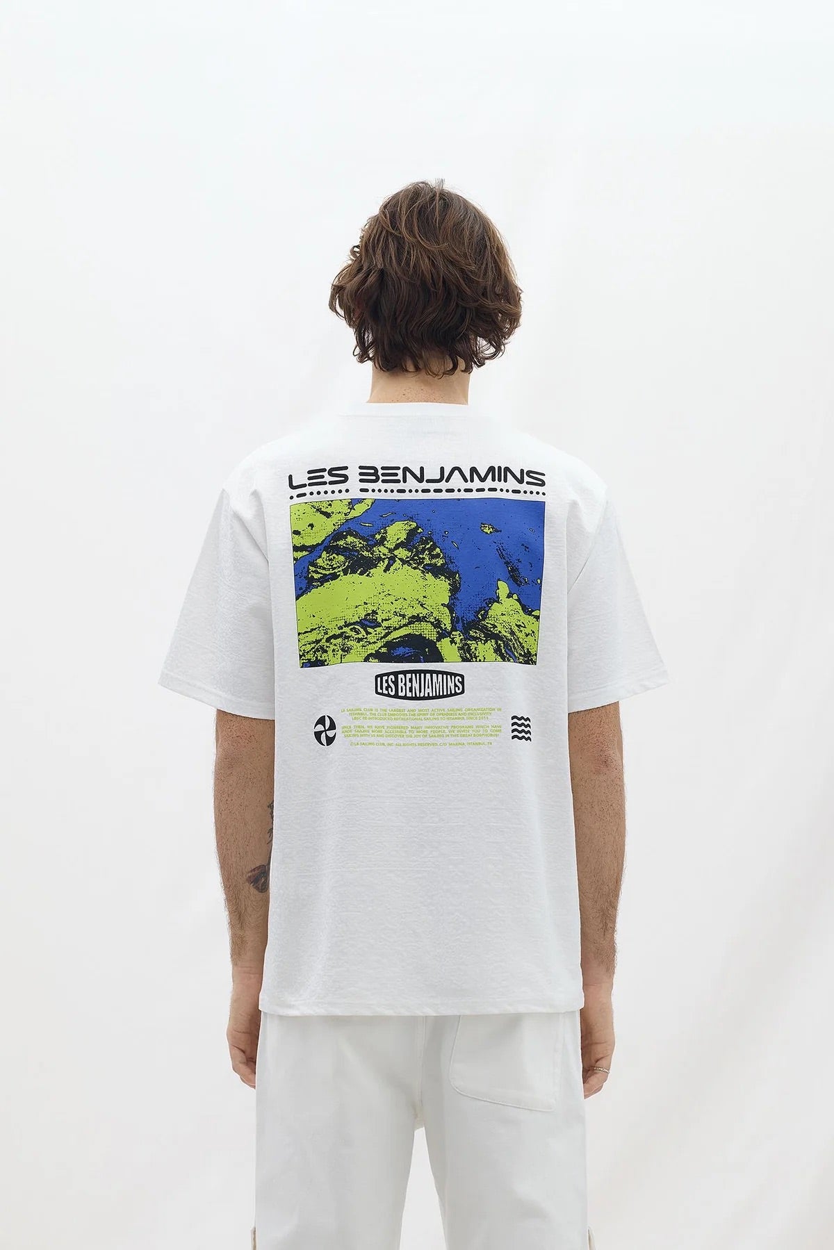 Les Benjamins Oversized Print T-shirt Black Logo