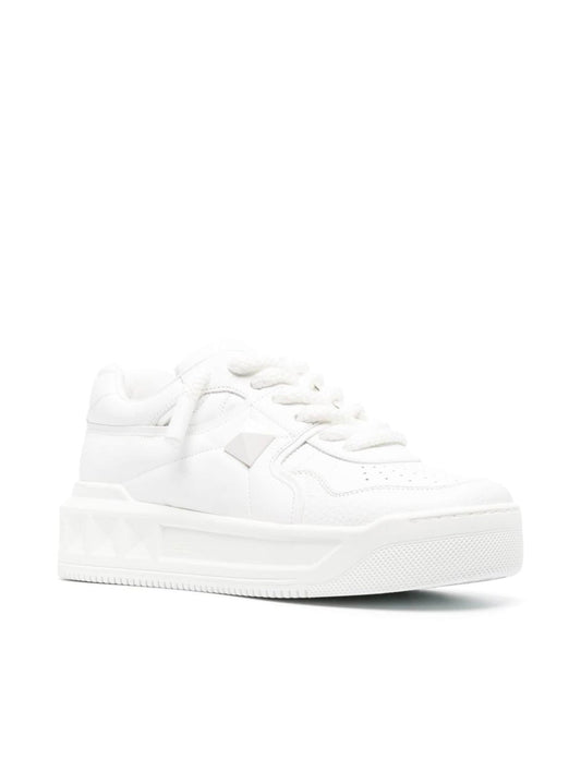 Valentino White One Stud Shoes