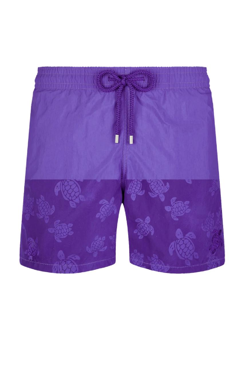 Vilebrequin Plain Puple Turtle Logo Swimshorts