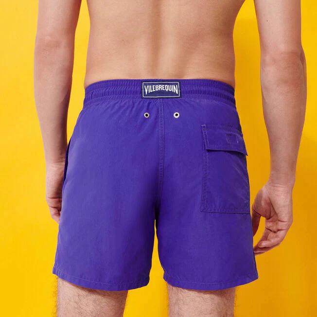 Vilebrequin Plain Puple Turtle Logo Swimshorts